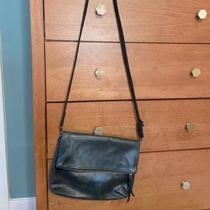 Able brand flap crossbody - black